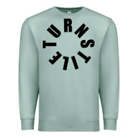 Seafoam TURNSTILE BLACK ON WHITE Premium Sweatshirt - artisFamous