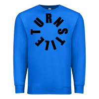 True Royal TURNSTILE BLACK ON WHITE Premium Sweatshirt - artisFamous