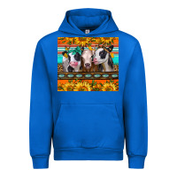 Cobalt heifers and sunflowers Urban Hoodie - Jasminsmagicworld