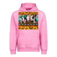 Fuchsia Pink heifers and sunflowers Urban Hoodie - Jasminsmagicworld