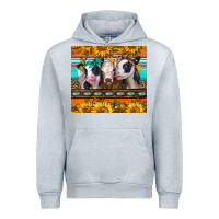 Heather Grey heifers and sunflowers Urban Hoodie - Jasminsmagicworld
