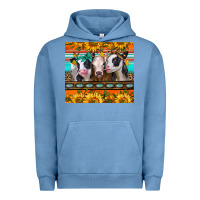 Pigment Pebble Blue heifers and sunflowers Urban Hoodie - Jasminsmagicworld