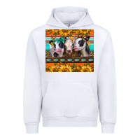 White heifers and sunflowers Urban Hoodie - Jasminsmagicworld