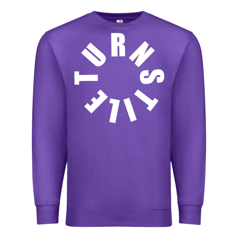 Turnstile White On Black. Premium Sweatshirt by artisFamous | Teevron
