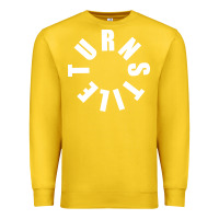 Lemon TURNSTILE WHITE ON BLACK. Premium Sweatshirt - artisFamous