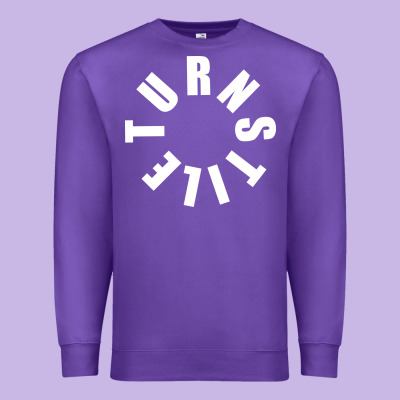 Turnstile White On Black. Premium Sweatshirt Designed By Artisfamous