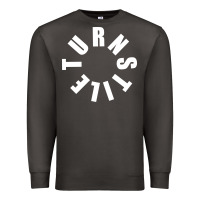 Smoke TURNSTILE WHITE ON BLACK. Premium Sweatshirt - artisFamous