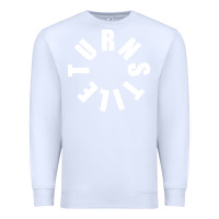White TURNSTILE WHITE ON BLACK. Premium Sweatshirt - artisFamous