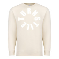 Sandshell TURNSTILE WHITE ON BLACK. Premium Sweatshirt - artisFamous