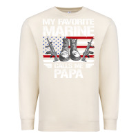 Sandshell marine papa, gifts my favorite marine calls me pa pa military mother Premium Sweatshirt - artisFamous