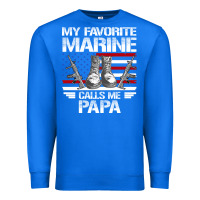 True Royal marine papa, gifts my favorite marine calls me pa pa military mother Premium Sweatshirt - artisFamous