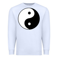 White Yin and yang Premium Sweatshirt - artisFamous