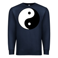 Navy Yin and yang Premium Sweatshirt - artisFamous