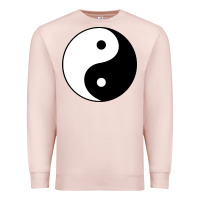 Pale Pink Yin and yang Premium Sweatshirt - artisFamous