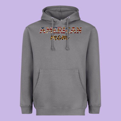 American Mom Heavyweight Hoodie Designed By Jahusdesignshop
