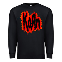 Black vintage kor'n Premium Sweatshirt - artisFamous