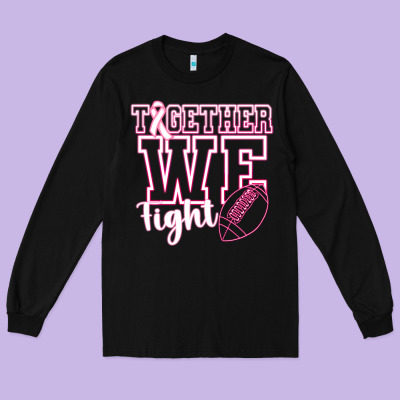 Together We Fight Long Sleeve Tee Designed By Cowhidedigitalart