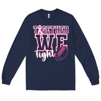 Navy Together WE Fight Long Sleeve Tee - CowhideDigitalArt