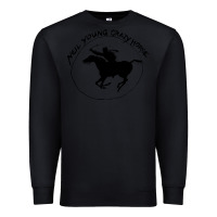 Black neil young Premium Sweatshirt - artisFamous