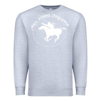 Heather Grey neil young Premium Sweatshirt - artisFamous