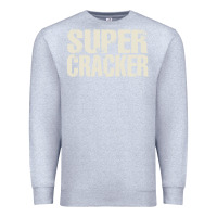 Heather Grey super cracker Premium Sweatshirt - artisFamous