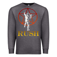 Charcoal Heather rush vintage starman unisex Premium Sweatshirt - artisFamous