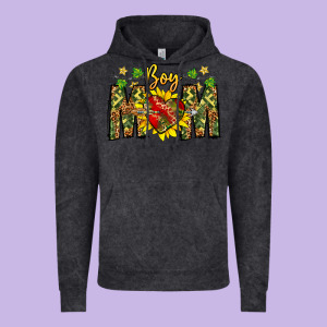 Boy Mom Vintage Hoodie Designed By Cowhidedigitalart