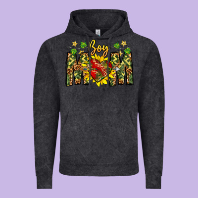 Boy Mom Vintage Hoodie Designed By Cowhidedigitalart