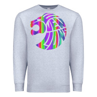 Heather Grey reflective 7 lions Premium Sweatshirt - artisFamous