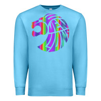 Ocean Blue reflective 7 lions Premium Sweatshirt - artisFamous