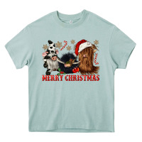 Arona merry christmas heifer cow gnomies Heavy Core Tee - CowGirlArtShop