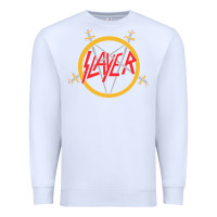 White heavy metal Premium Sweatshirt - artisFamous