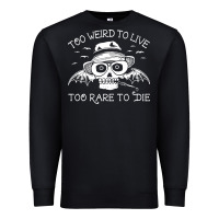 Black too weird to live too rare to die Premium Sweatshirt - artisFamous