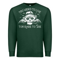 Sports Green too weird to live too rare to die Premium Sweatshirt - artisFamous