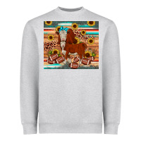 Heather Grey football hereford sunflower tumbler Heavyweight Sweatshirt - JahusDesignShop