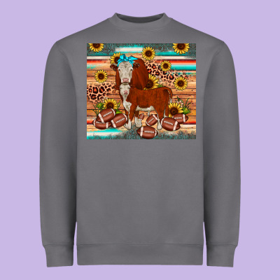 Football Hereford Sunflower Tumbler Heavyweight Sweatshirt Designed By Jahusdesignshop