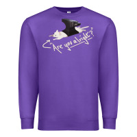 Purple Lovejoy Are you alright Premium Sweatshirt - artisFamous