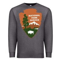 Charcoal Heather national park service Premium Sweatshirt - artisFamous