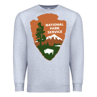 Heather Grey national park service Premium Sweatshirt - artisFamous