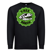 Black t rex ranch Premium Sweatshirt - artisFamous