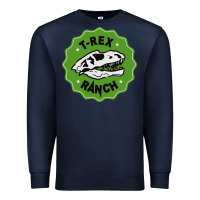 Navy t rex ranch Premium Sweatshirt - artisFamous
