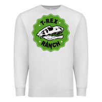 Oatmeal Heather t rex ranch Premium Sweatshirt - artisFamous