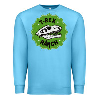 Ocean Blue t rex ranch Premium Sweatshirt - artisFamous
