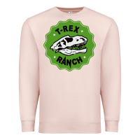 Pale Pink t rex ranch Premium Sweatshirt - artisFamous