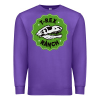 Purple t rex ranch Premium Sweatshirt - artisFamous