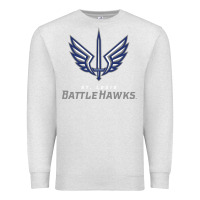 Oatmeal Heather battle hawks football Premium Sweatshirt - artisFamous