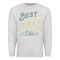 Dove Grey The Best Funpa Ever - Mens Funny Dad and Grandpa Premium Sweatshirt - artisFamous