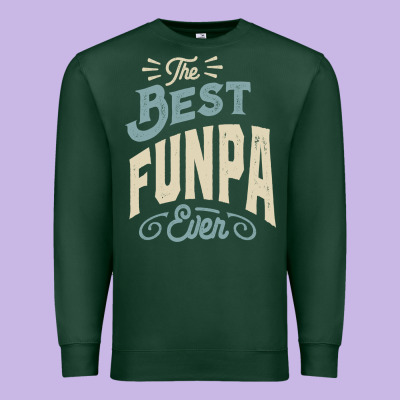 The Best Funpa Ever - Mens Funny Dad And Grandpa Premium Sweatshirt Designed By Artisfamous