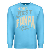 Ocean Blue The Best Funpa Ever - Mens Funny Dad and Grandpa Premium Sweatshirt - artisFamous