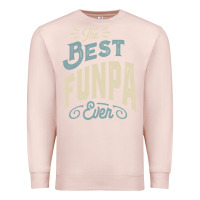 Pale Pink The Best Funpa Ever - Mens Funny Dad and Grandpa Premium Sweatshirt - artisFamous